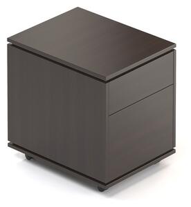 Container Creator 46,4 x 60 cm, mobil, alb/wenge