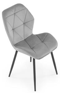 Scaun de bucaterie Pelor, gri/negru