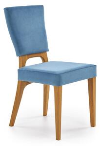 Scaun de bucaterie Wenanty, stejar albastru/miere
