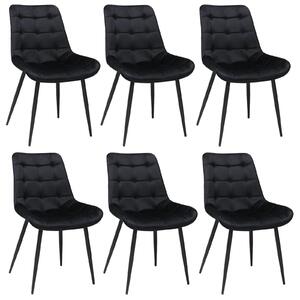 Set 6 Scaune Onix Negru