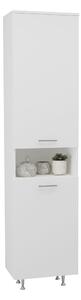 Dulap haaus Dax, cos rufe, Alb, 45 x 32 x 188 cm