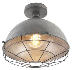 Plafoniera industriala argintiu antic 32 cm - Course