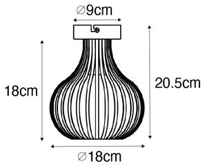 Plafoniera moderna maro 18 cm - Saffira