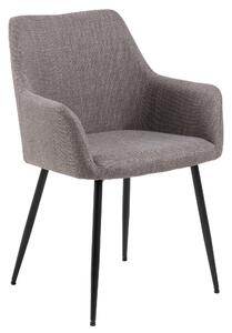 MAZZONI EXPORT VERA Gri Deschis Taupe (material Basel 34) - SCAUN MODERN ADÂNC TAPIȚAT PENTRU SALON/LIVING LOFT