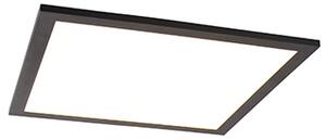 Plafoniera neagra 40 cm incluzând LED cu telecomandă - Live