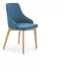 Scaun cu stofa albastru denim tapitat Toledo, 55X51X82 CM