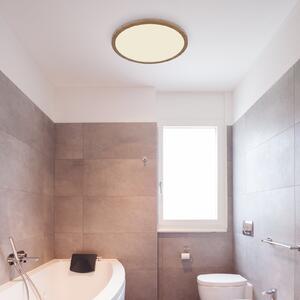 Sapana plafonieră LED Ø 29,5 cm, aspect de lemn