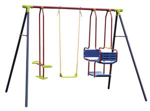 Set leagane copii cu 1 leagan tandem, 1 scaun si 1 gondola - 2 m