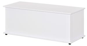 HOMCOM Cutie de depozitare multifunctionala din PAL cu capac care se deschide, pentru camera si intrare, 100x40x40cm, alb | Aosom Romania