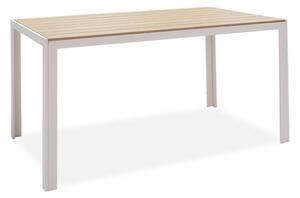 Masa de Gradina Nares Alb - Natural 140x80x72.5 cm