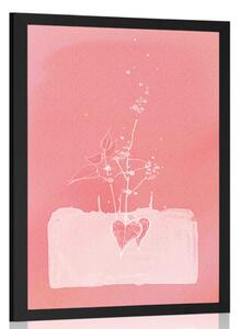 Poster farmecul roz al unei flori
