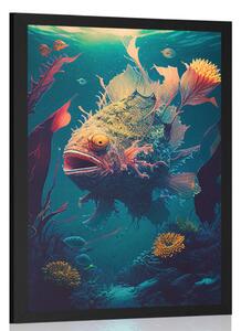Poster diavol de mare suprarealist