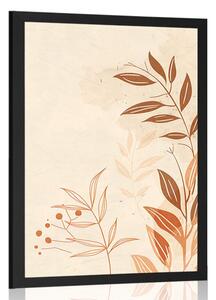 Poster frunze minimaliste Peach Fuzz
