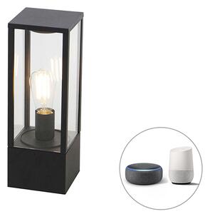 Lampă de exterior inteligentă cu stativ neagră 40 cm IP44 cu Wi-Fi ST64 - Charlois