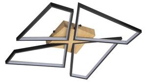 Plafonieră LED dimabilă LED/115W/230V 3000-6500K maro/negru + telecomandă