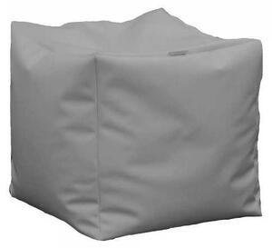 Taburet Cub, Material Piele ecologica - Grey