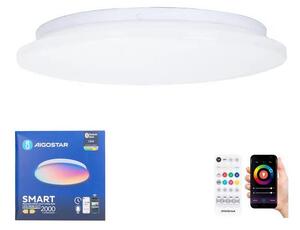 Plafonieră LED RGBW pentru baie Aigostar LED/18W/230V IP44 + telecomandă