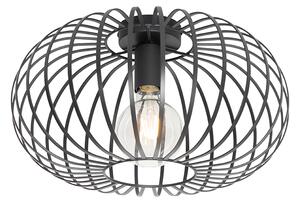 Plafoniera de design neagră 39 cm - Johanna