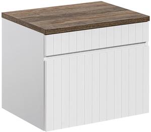 Set dulap Comad Iconic White ICONIC WHITE 82-80-D-1S, blat Comad Sante Fe Oak SANTAFEOAK89-080-A