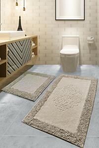Set covorase baie 2 piese, Modern Look, UnicUtil, Bej, Multicolor