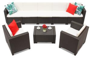 Mobilier de exterior din tehnoratan Colorado Coffee Max 7 maro Bica