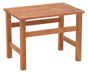 Masa de gradina Summrine de plaja din lemn de fag solid culoare nuc 60x40x45 cm