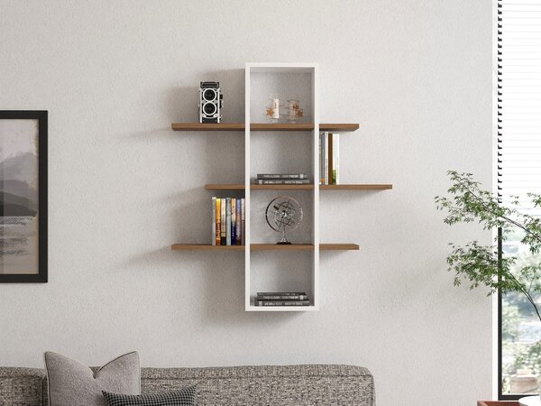 Rafturi perete, Elegant Build, UnicUtil, 96 x 101 x 19 cm, Nuc Alb