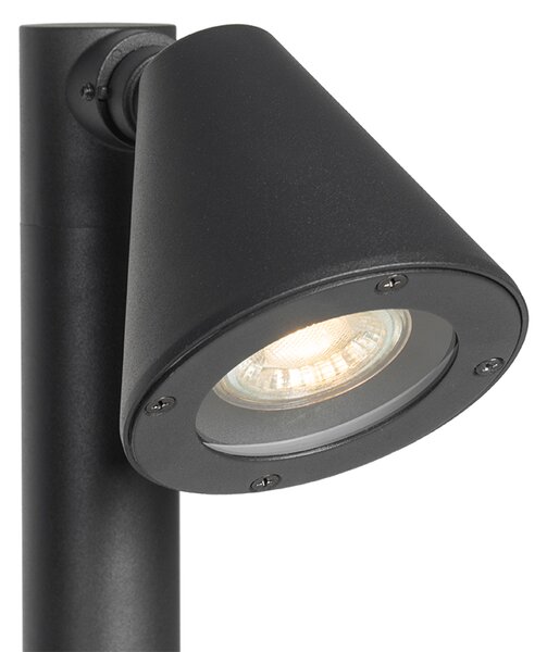 Stâlp modern pentru exterior negru 100 cm IP44 reglabil - Ciara