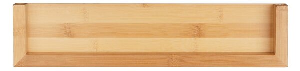 Raft de perete din bambus Wenko Dark, lățime 40 cm
