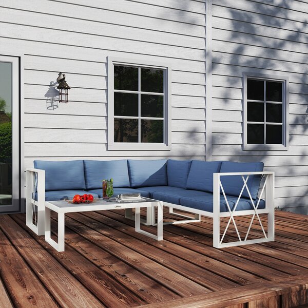 Outsunny Set Mobilier de Grădină din 4 Piese cu 2 Canapele, Fotoliu Reglabil și Măsuță de Cafea, 121x61x62 cm, Gri | Aosom Romania