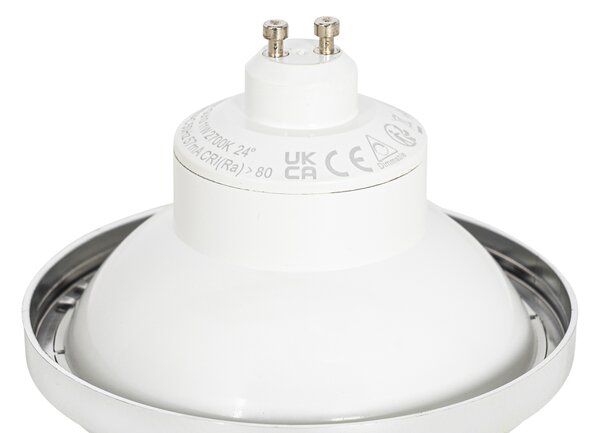 Bec LED GU10 reglabil AR111 alb 11W 810lm 2700K