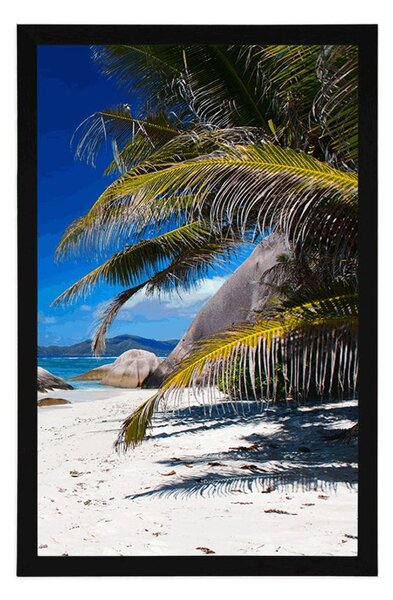 Poster frumusețile plajei Anse Source