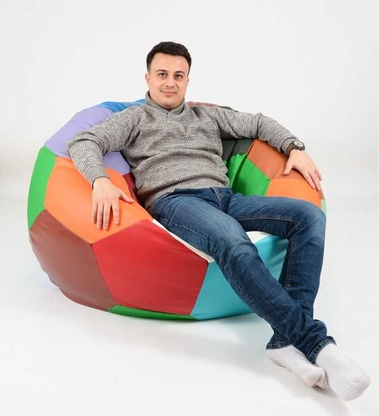 Fotoliu Minge Telstar XXL, Material Piele ecologica - Mozaic