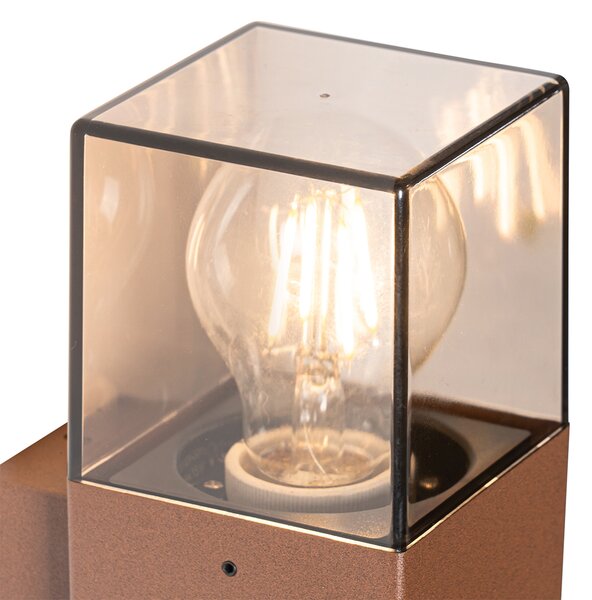 Lampă de perete exterioară industrială maro ruginit IP44 - Denmark