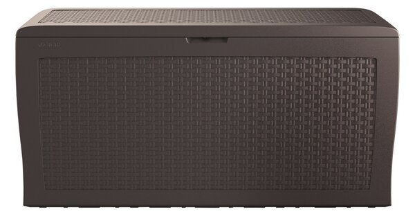 Cutie de depozitare Keter Garden Samoa Rattan maro270 l, 117 x 57 x 45 cm