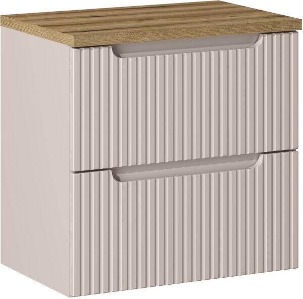 Set dulap Comad Nova Cashmere NOVA CASHMERE 82-60-2S, blat Comad Nova Oak NOVA OAK A 89-60